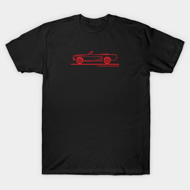 1968 Mustang Convertible Roadster T-Shirt by PauHanaDesign